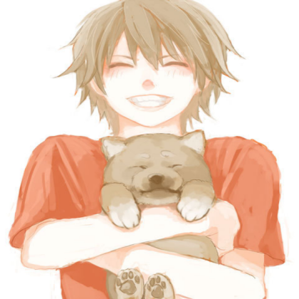 anime boy with dog Roblox decal