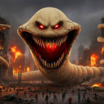 🪱 SURVIVE HUNGRY WORM THE KILLER!!! 🪱 