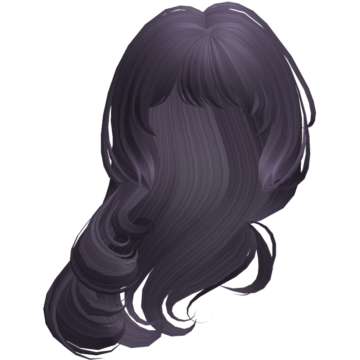 Dark Wind Side-Swept Hair in Purple