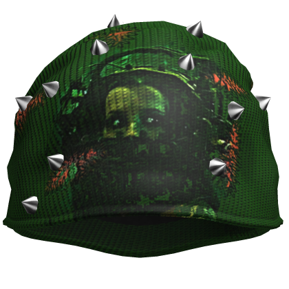 Reverse Bear Trap Pierced Spiky Emo Beanie 5.