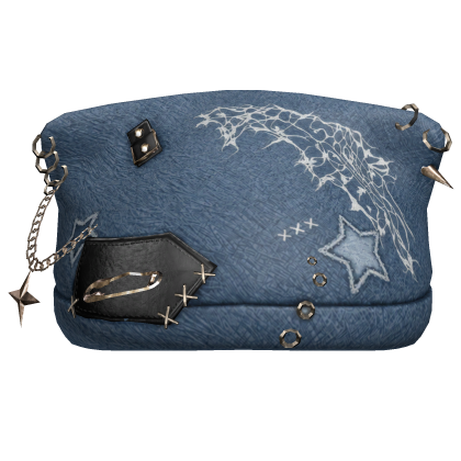 Blue Stitched Chained Punk Beanie Roblox item