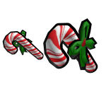 Cartoony Candy Cane Cannons