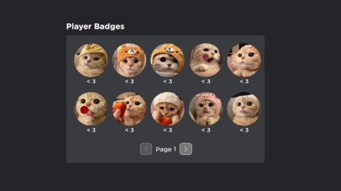 Cat Profile Badges