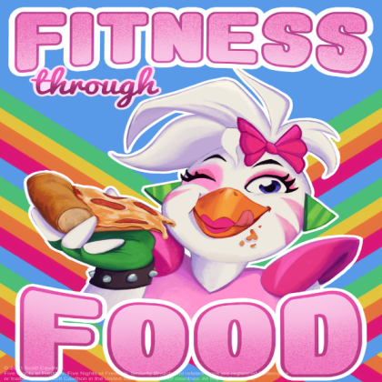 Poster_FitnessThroughFood/glamrock chica poster2 Roblox decal