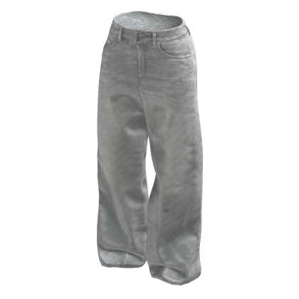 White Baggy Denim Jeans