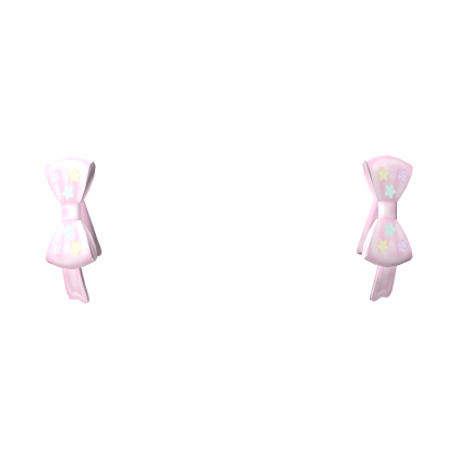 ‿♡: adorable little star bows pink Roblox item