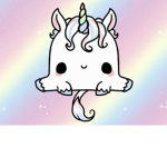 The unicorn plays