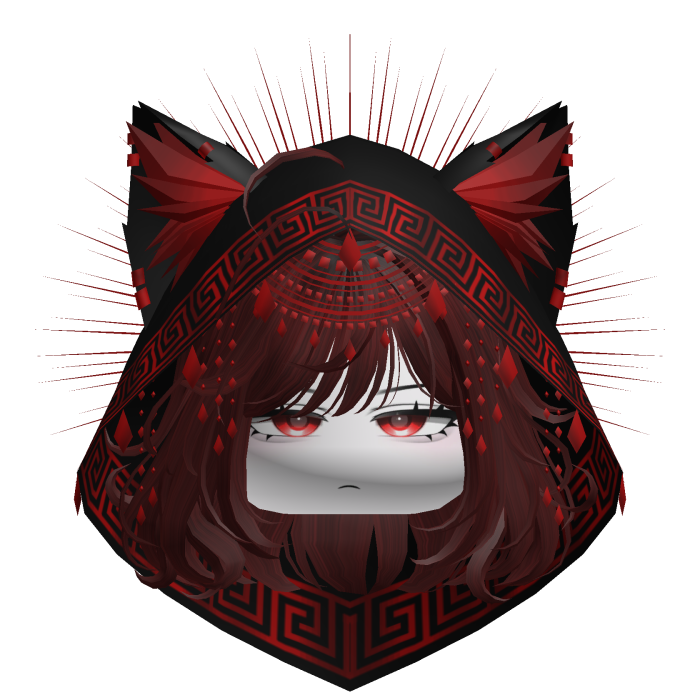 Egyptian Bob w/ Divine Red Black Hood