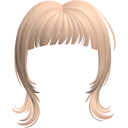 𑣲⋆ Blunt Hime Face Framing Bangs Blonde Roblox item