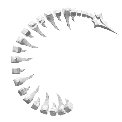 Skeleton Demon Tail - White  Roblox item