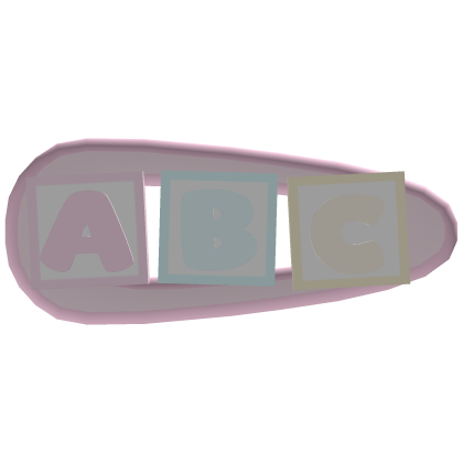 𑣲 cute baby abc hairclip 