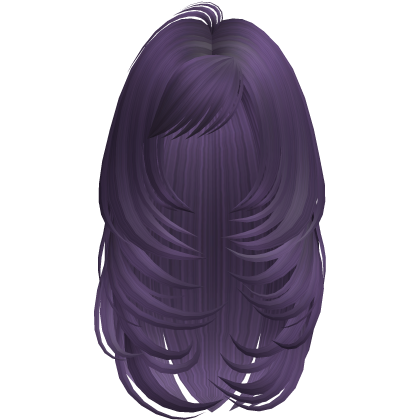 Long Butterfly Layered Hair (Purple) Roblox item