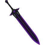 Purple Cybernetic Longsword