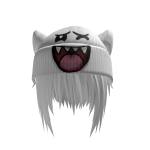 [FREE] White Gothic Messy Waza Cat Beanie