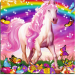 Magic land with Unicorns