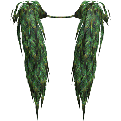 Green Boa Neck Feathers 