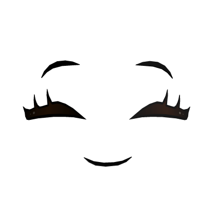 Cute Pretty Smile Anime 3D Face  Roblox item
