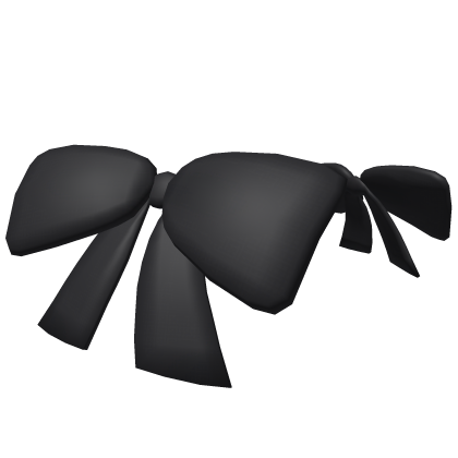 Black Ribbon Hair Clips Roblox item