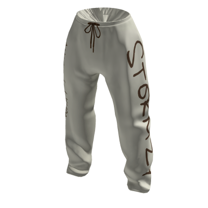 Official Stormzy Cream Sweat Pants