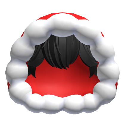 Santa Boy Hood - Black Hair Roblox item