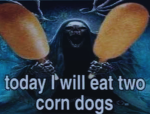 a fresh corn dog