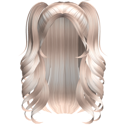 Y2K Blonde Pigtails Flowy Swirls Twintails Roblox item