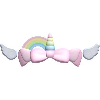 . ‿ ♡ alicorn horn w bow in pink