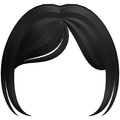 ♡ ꒰ cutesi black hair side bang ꒱ Roblox item
