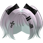 Goth Pigtails w/ Studded Bows