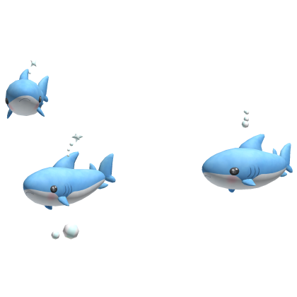 shark aura in blue