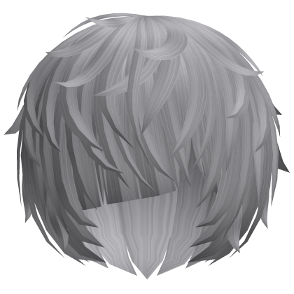 ^,…,^ gray messy vkei anime emo moe hair 