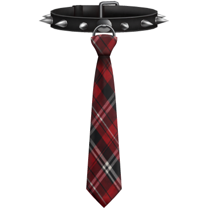 Emo Choker Spikes Necktie