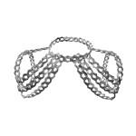 silver emo goth chain