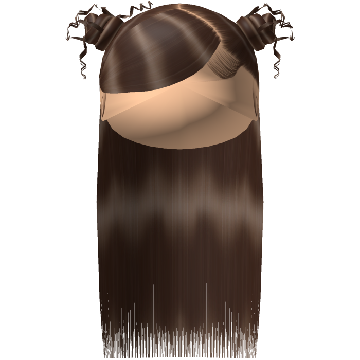 Swoop with buns half down hair - Brown
