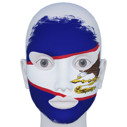 American Samoa Facepaint