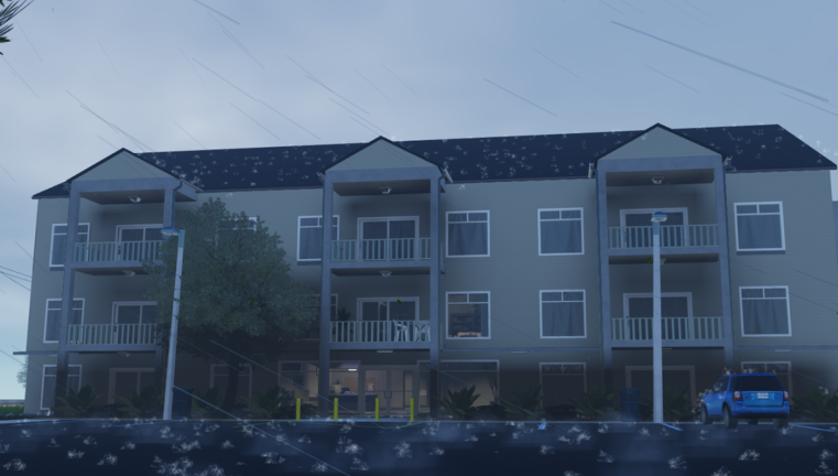 Apartment Building But It's Storming screenshot 1