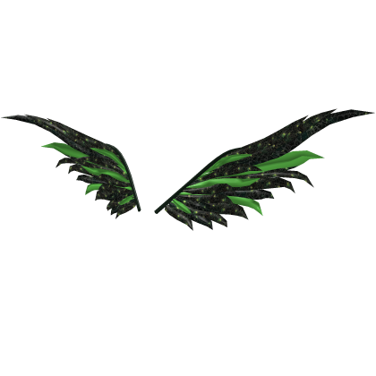 Venom Green Spider Web Crow Wings