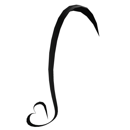 Black Falling Heart Cowlick