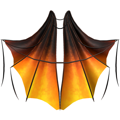 Demonic Halloween Bat Wings - Orange Roblox item