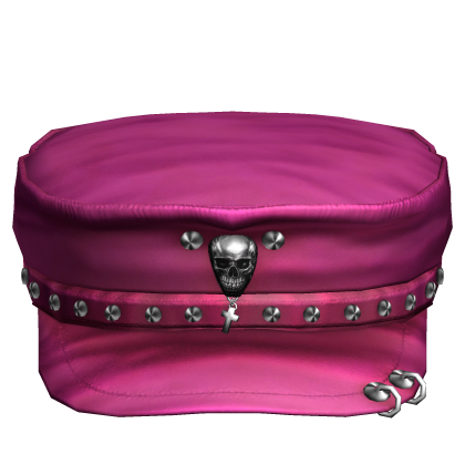 Hot Pink Skull Punk Grunge Cap Roblox item