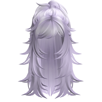 Y2K Messy Half Up Hair (Lavender)