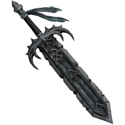Ice Blue Goth Thorned Greatsword Roblox item