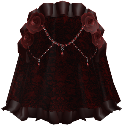Red Gothic Rose Dark Jewelry Veil Roblox item