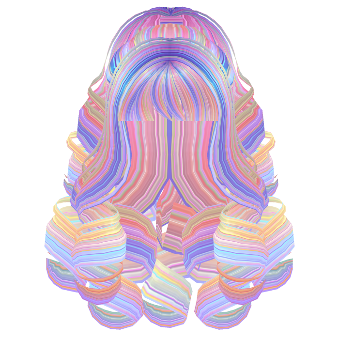 Fluffy Curly Pearl Ponytail Galatic Dream