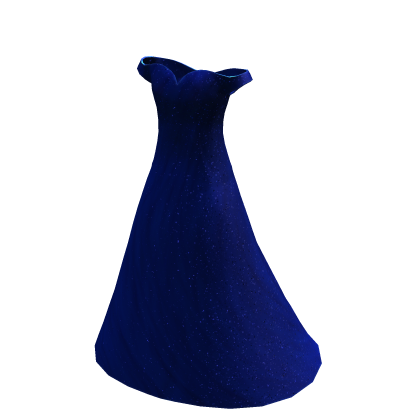 Dark Blue Princess Gala Dress thumbnail