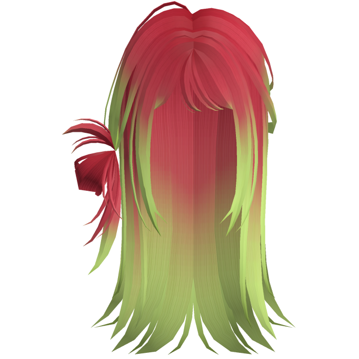 Watermelon Red Scene Vkei Moe Long Hair