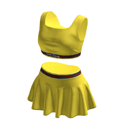 Yellow skirt outfit roblox best sale