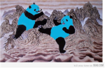 Epic neon pandas