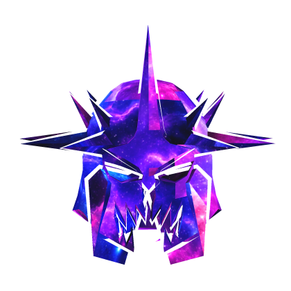 Purple Galaxy Demon Knight Helm