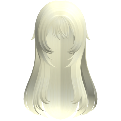 blonde soft wispy long shoujo girl hair